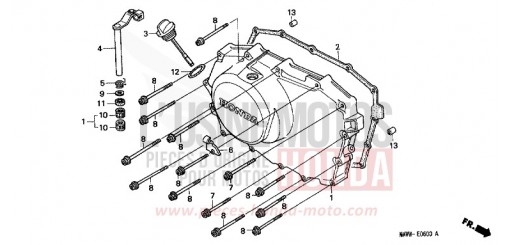 RIGHT CRANKCASE COVER XL600VX de 1999